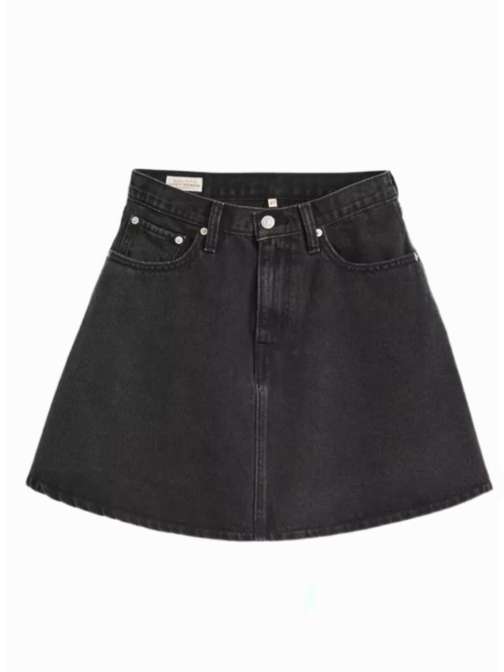 Levi's Black A-Line Denim Skirt